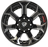 4Play 70 Brushed Black Wheel Size 22" x 10" - image 1