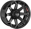 4Play 80R Brushed Black Wheel Size 22" x 10" - image 1