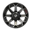 4Play 80R Brushed Black Wheel Size 22" x 12" - image 3