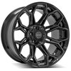 4Play 83 Wheel Size: 20" x 10", Bolt Pattern: 5 x 5" / 5 x 5.50" [Brushed Black] - image 4