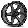 4Play 63 Wheel Size: 22" x 10", Bolt Pattern: 5 x 5" / 5 x 5.50" [Brushed Black] - image 1