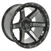 4Play 63 Wheel Size: 22" x 12", Bolt Pattern: 5 x 5" / 5 x 5.50" [Brushed Black] - image 1