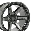 4Play 63 Wheel Size: 22" x 12", Bolt Pattern: 5 x 5" / 5 x 5.50" [Brushed Black] - image 3