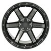 4Play 63 Wheel Size: 22" x 12", Bolt Pattern: 5 x 5" / 5 x 5.50" [Brushed Black] - image 4
