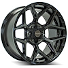 4Play 06 Wheel Size: 20" x 10", Bolt Pattern: 5 x 5" / 5 x 5.50" [Brushed Black] - image 1