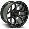 4Play 06 Wheel Size: 22" x 12", Bolt Pattern: 5 x 5" / 5 x 5.50" [Brushed Black] - image 4