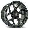 4Play 83 Wheel Size: 22" x 10", Bolt Pattern: 6 x 135 mm / 6 x 5.50" [Brushed Black]