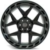 4Play 83 Wheel Size: 22" x 10", Bolt Pattern: 6 x 135 mm / 6 x 5.50" [Brushed Black] - image 3