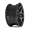 4P06-20090-5D55-0BBT 4P06 Wheel [Size: 20"x9"] Gloss Black w/Brushed Face & Tinted Clear Finish - image 3