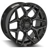 4P06-20090-6D55-0BBT 4P06 Wheel [Size: 20"x9"] Gloss Black w/Brushed Face & Tinted Clear Finish - image 3