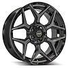 4P06-22090-6D55-12BBT 4P06 Wheel [Size: 22"x9"] Gloss Black w/Brushed Face & Tinted Clear Finish - image 1