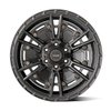 4PS01-18090-6D55-6B1 4PS01 Wheel [Size: 18"x9"] Satin Black Finish - image 2