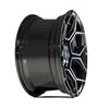 4PS26-24100-6D55-24BBT 4PS26 Wheel [Size: 24"x10"] Gloss Black w/Brushed Face & Tinted Clear Finish - image 3