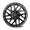 4PS28-20090-6D55-6BBT 4PS28 Wheel [Size: 20"x9"] Gloss Black w/Brushed Face & Tinted Clear Finish - image 2