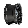 4PS28-24100-6D55-24BBT 4PS28 Wheel [Size: 24"x10"] Gloss Black w/Brushed Face & Tinted Clear Finish - image 3