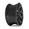 4P83-20090-6D55-0BBT 4P83 Wheel [Size: 20"x9"] Gloss Black w/Brushed Face & Tinted Clear Finish - image 3