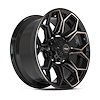 4P83-20090-8170-0BBT 4P83 Wheel [Size: 20"x9"] Gloss Black w/Brushed Face & Tinted Clear Finish - image 1
