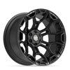 4P43 Wheel [Size: 22"x12"] 6 x 135 mm & 6 x 139.7 mm Bolt Pattern, Satin Black