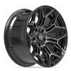 4P44 Wheel [Size: 20"x10"] 5 x 127 mm & 5 x 139.7 mm Bolt Pattern, Gloss Black Brushed with Tinted Clear - image 3
