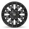 4P40 Wheel [Size: 20"x10"] 8 x 165.1 mm Bolt Pattern, Gloss Black Brushed with Tinted Clear - image 2