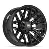 4P40 Wheel [Size: 22"x10"] 8 x 180 mm Bolt Pattern, Gloss Black