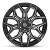 4P44 Wheel [Size: 22"x10"] 6 x 135 mm & 6 x 139.7 mm Bolt Pattern, Gloss Black Brushed with Tinted Clear - image 2