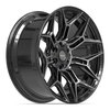 4P44 Wheel [Size: 22"x10"] 6 x 135 mm & 6 x 139.7 mm Bolt Pattern, Gloss Black Brushed with Tinted Clear - image 3