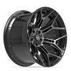 4P44 Wheel [Size: 22"x12"] 5 x 127 mm & 5 x 139.7 mm Bolt Pattern, Gloss Black Brushed with Tinted Clear - image 3