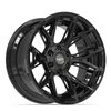 4P40 Wheel [Size: 20"x10"] 6 x 135 mm & 6 x 139.7 mm Bolt Pattern, Gloss Black