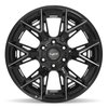 4P40 Wheel [Size: 20"x10"] 6 x 135 mm & 6 x 139.7 mm Bolt Pattern, Gloss Black Brushed with Tinted Clear - image 2