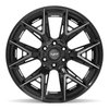 4P40 Wheel [Size: 22"x10"] 6 x 135 mm & 6 x 139.7 mm Bolt Pattern, Gloss Black Brushed with Tinted Clear - image 2