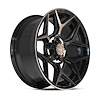 4P06-20090-5D55-0BBT 4P06 Wheel [Size: 20"x9"] Gloss Black w/Brushed Face & Tinted Clear Finish - image 1