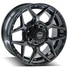 4P06-20090-8170-0BBT 4P06 Wheel [Size: 20"x9"] Gloss Black w/Brushed Face & Tinted Clear Finish - image 3
