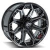 4P80R-20090-5D55-0BBT 4P80R Wheel [Size: 20"x9"] Gloss Black w/Brushed Face & Tinted Clear Finish - image 3