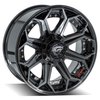4P80R-20090-6D55-0BBT 4P80R Wheel [Size: 20"x9"] Gloss Black w/Brushed Face & Tinted Clear Finish - image 3