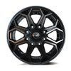 4P80R-20090-8650-0BBT 4P80R Wheel [Size: 20"x9"] Gloss Black w/Brushed Face & Tinted Clear Finish - image 2