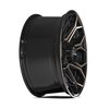 4P80R-20090-8650-0BBT 4P80R Wheel [Size: 20"x9"] Gloss Black w/Brushed Face & Tinted Clear Finish - image 3