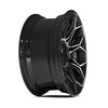 4P83-20090-5D55-0BBT 4P83 Wheel [Size: 20"x9"] Gloss Black w/Brushed Face & Tinted Clear Finish - image 3