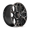 4P83-20090-6D55-0BBT 4P83 Wheel [Size: 20"x9"] Gloss Black w/Brushed Face & Tinted Clear Finish - image 1