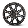 4P83-20090-6D55-0BBT 4P83 Wheel [Size: 20"x9"] Gloss Black w/Brushed Face & Tinted Clear Finish - image 2