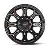 4P83-20090-8650-0BBT 4P83 Wheel [Size: 20"x9"] Gloss Black w/Brushed Face & Tinted Clear Finish - image 2