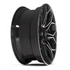 4P83-24100-6D55-18BBT 4P83 Wheel [Size: 24"x10"] Gloss Black w/Brushed Face & Tinted Clear Finish - image 3