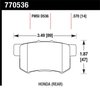 OES Brake Pads - Rear Set 1991-98 Acura Legend/RL - image 2