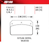 Blue 9012 Disk Brake Pads Wilwood DL Outlaw Sierra - image 1