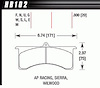 DTC-70 PADS AP Racing 6 Sierra/JFZ Wilwood - image 1