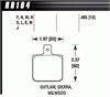 MT-4 PADS Wilwood DL Single Outlaw w/ 0.156 in. center hole - image 1