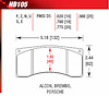 DTC-60 Disk Brake Pads Brembo Alcon - image 1