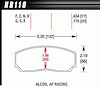 Disc Brake Pad DTC-70 w/0.654 Thickness - image 1
