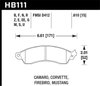 Disc Brake Pad Black w/0.610 Thickness - image 2
