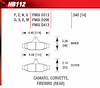 Blue 9012 Disk Brake Pads Chevy Camaro, Corvette, for Nissan 200SX, Pontiac Firebird, Mitsubishi Diamante - image 1